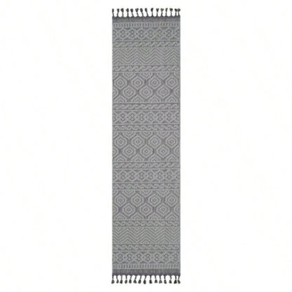 NAAR Guros 5X7/ White/ Geometric Indoor/ Outdoor Area Rug