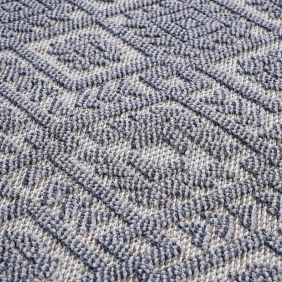 NAAR Guros 6X9 White/ Gray/ Traditional Indoor/ Outdoor Area Rug