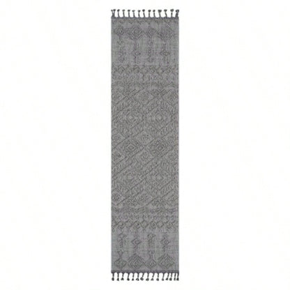 NAAR Guros 5X7 White/ White/ Traditional Indoor/ Outdoor Area Rug