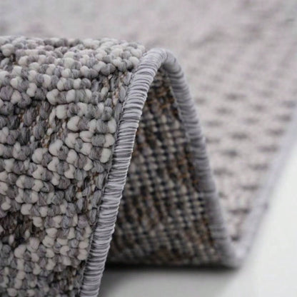 NAAR Guros 5X7 Gray/ White/ Medallion Indoor/ Outdoor Area Rug