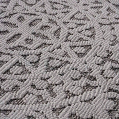 NAAR Guros 8X10 Gray/ White/ Medallion Indoor/ Outdoor Area Rug