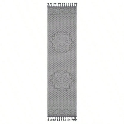NAAR Guros 8X10 Gray/ White/ Medallion Indoor/ Outdoor Area Rug