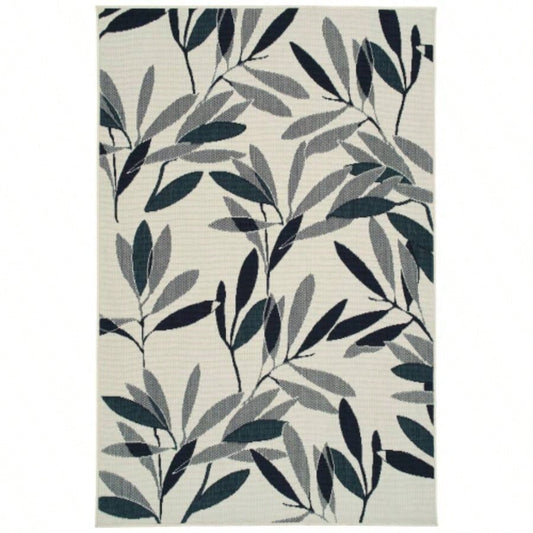 Modern, Textured Cut Pile 53x 6 Rectangle Area Rug