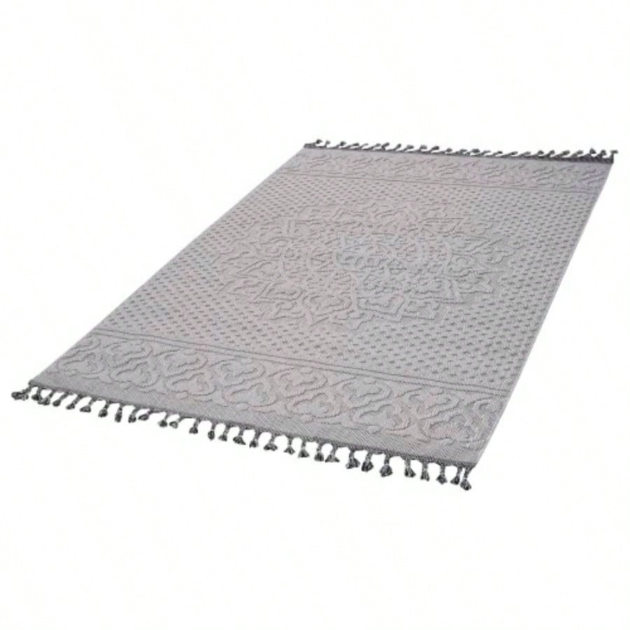 LOOM LUXE 8X10 White/Ivory/Medallion Indoor/Outdoor Area Rug