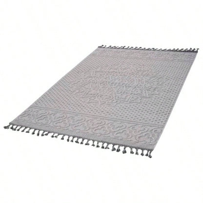 LOOM LUXE 8X10 White/Ivory/Medallion Indoor/Outdoor Area Rug