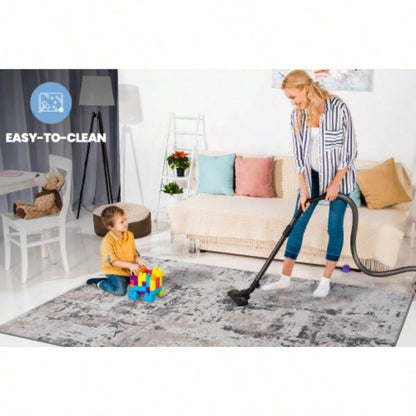 NAAR PAYAS 8X10/ Brown/ Abstract Area Rug