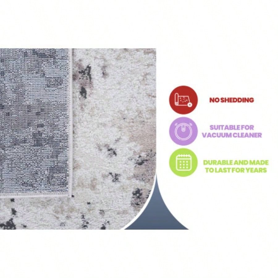 NAAR PAYAS 8X10/ Brown/ Abstract Area Rug