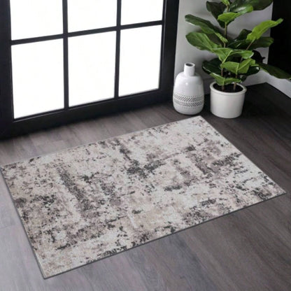 NAAR PAYAS 8X10/ Brown/ Abstract Area Rug
