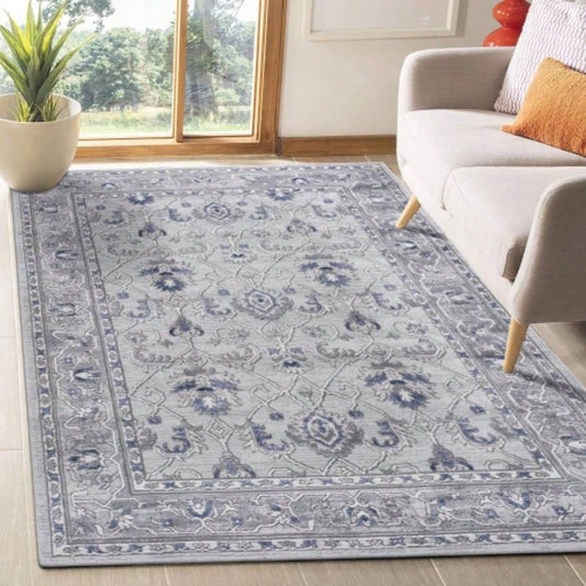 LOOM LUXE 8X10/Blue/ Non - Shedding Living Room Bedroom Dining Home Office Stylish and Stain Resistant Area Rug