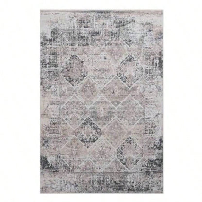 LOOM LUXE 8X10/Anthracite/Traditional Non - Shedding Living Room Bedroom Dining Home Office Stylish and Stain Resistant Area Rug