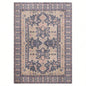 Traditional, Transitional, Medallion, Border, Distressed Textured Cut and Loop Pile 6x 10 Rectangle Area Rug