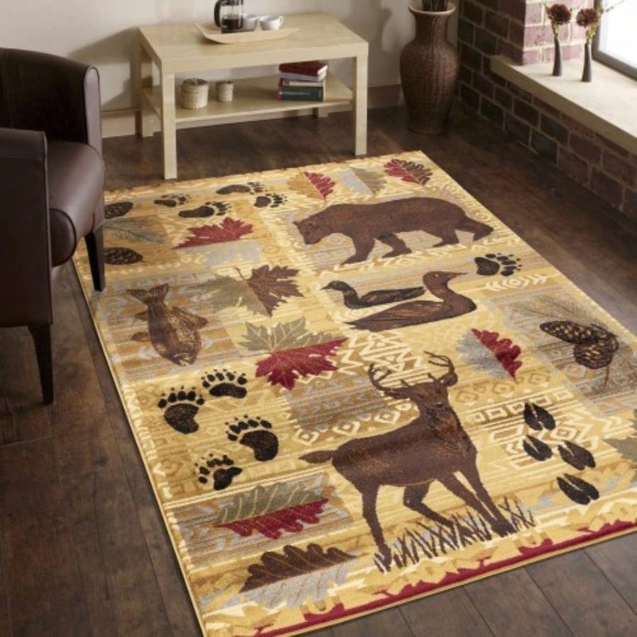 Natures Nest GCCBL3002 Multi 5 ft. 3 in. ft. 3 in. Lodge Area Rug