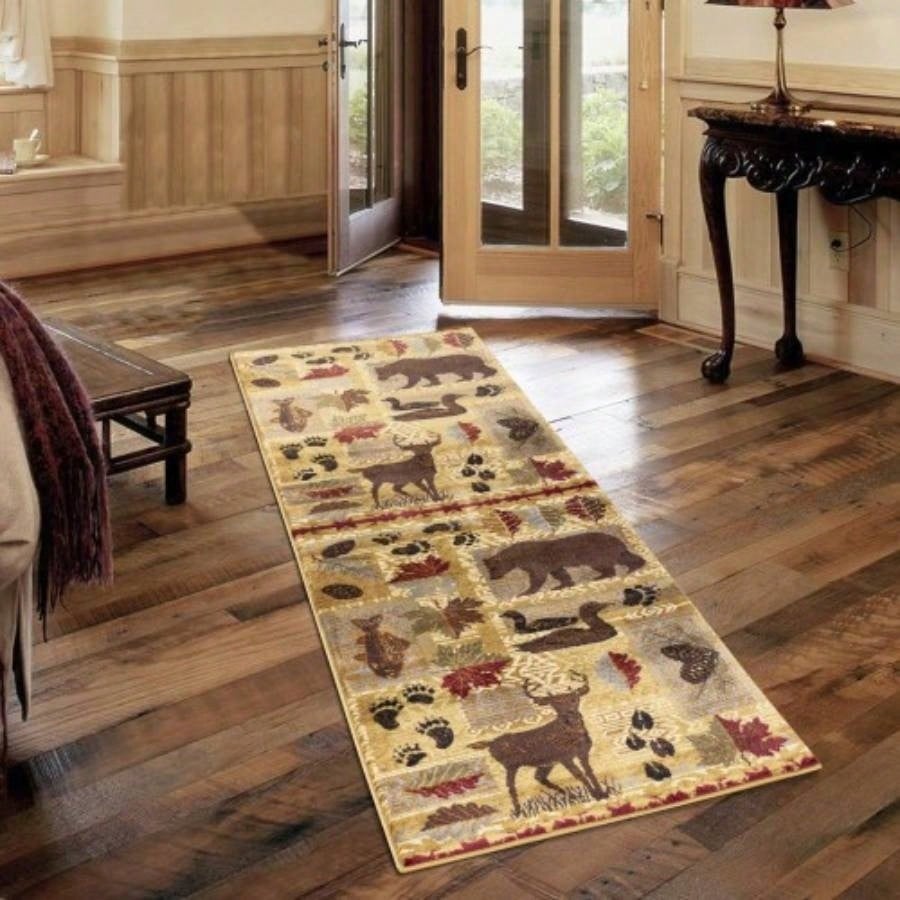 Natures Nest GCCBL3002 Multi 5 ft. 3 in. ft. 3 in. Lodge Area Rug