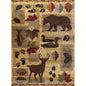 Natures Nest GCCBL3002 Multi 5 ft. 3 in. ft. 3 in. Lodge Area Rug