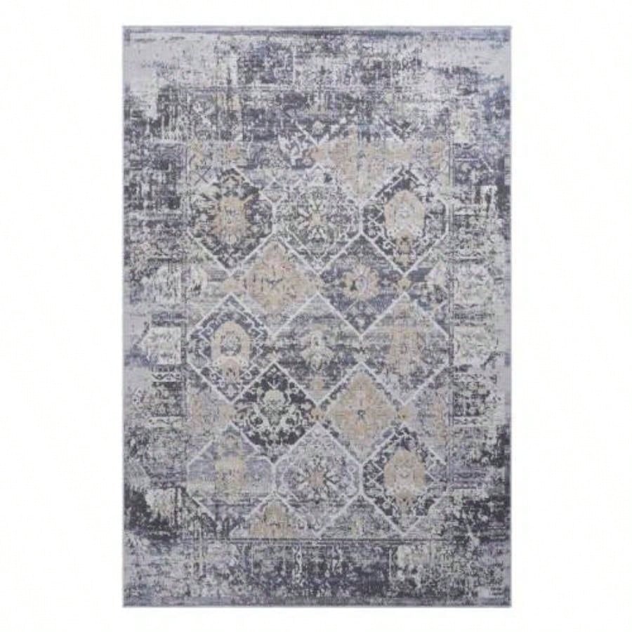 LOOM LUXE 8X10/Blue/Traditional Non - Shedding Living Room Bedroom Dining Home Office Stylish and Stain Resistant Area Rug