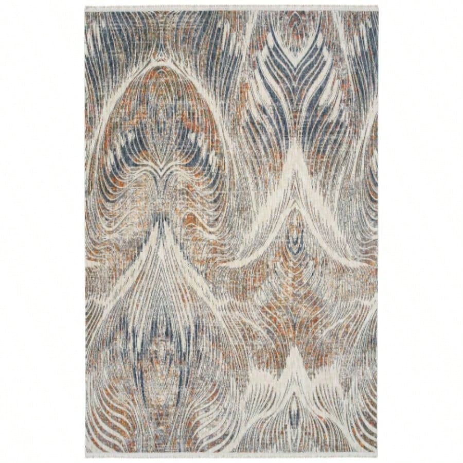 Modern, Abstract, Cut Pile 53x 3 Rectangle Area Rug