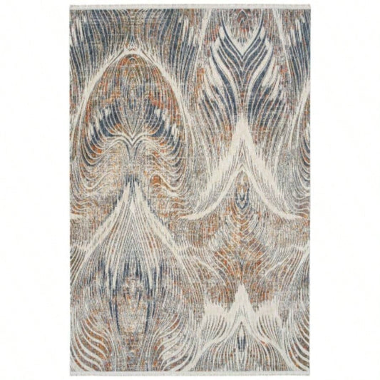 Modern, Abstract, Cut Pile 53x 3 Rectangle Area Rug