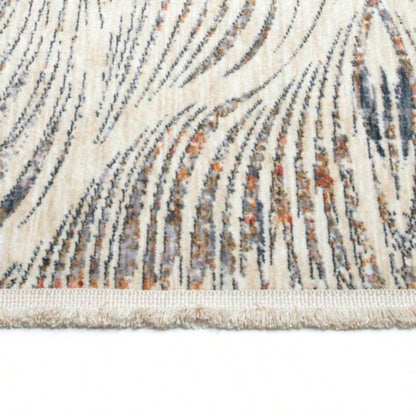 Modern, Abstract, Cut Pile 53x 3 Rectangle Area Rug