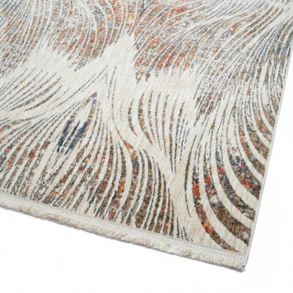 Modern, Abstract, Cut Pile 53x 3 Rectangle Area Rug