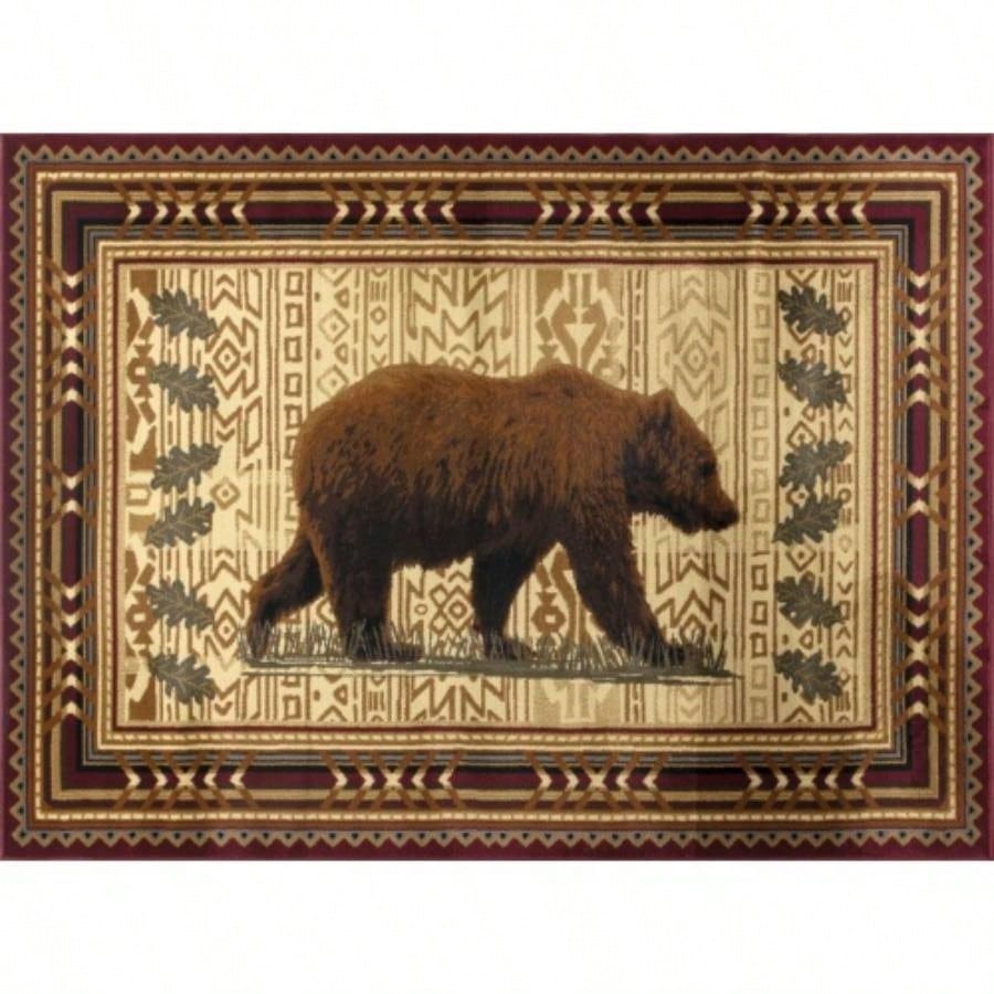 Natures Nest GCCBL3007 Multi 5 ft. 3 in. ft. 3 in. Lodge Area Rug