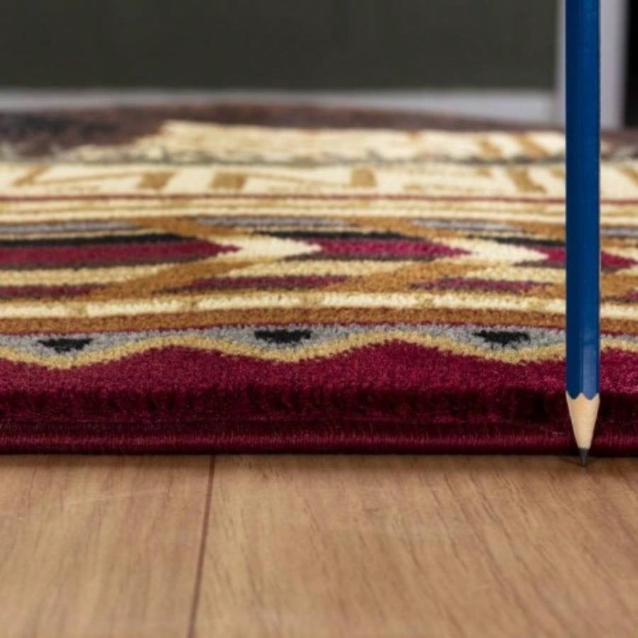 Natures Nest GCCBL3007 Multi 5 ft. 3 in. ft. 3 in. Lodge Area Rug