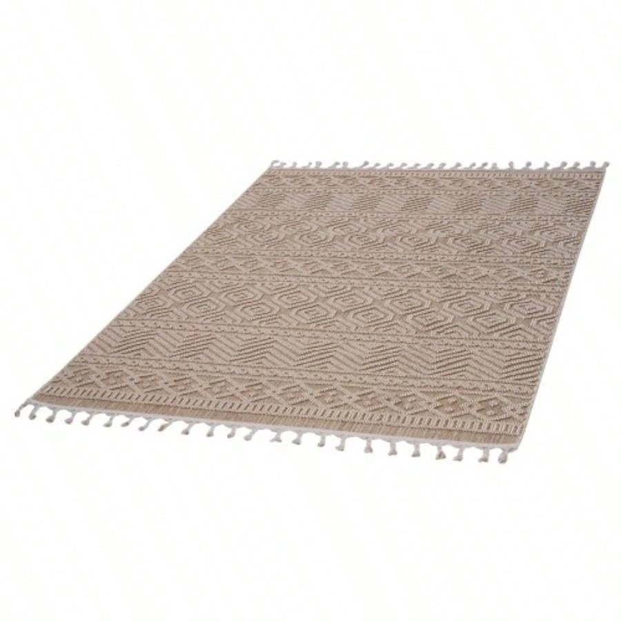 LOOM LUXE 8X10 Mocha/Geometric Indoor/Outdoor Area Rug