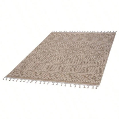 LOOM LUXE 8X10 Mocha/Geometric Indoor/Outdoor Area Rug