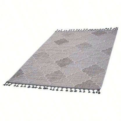 LOOM LUXE 8X10 White//Trellis Indoor/Outdoor Area Rug