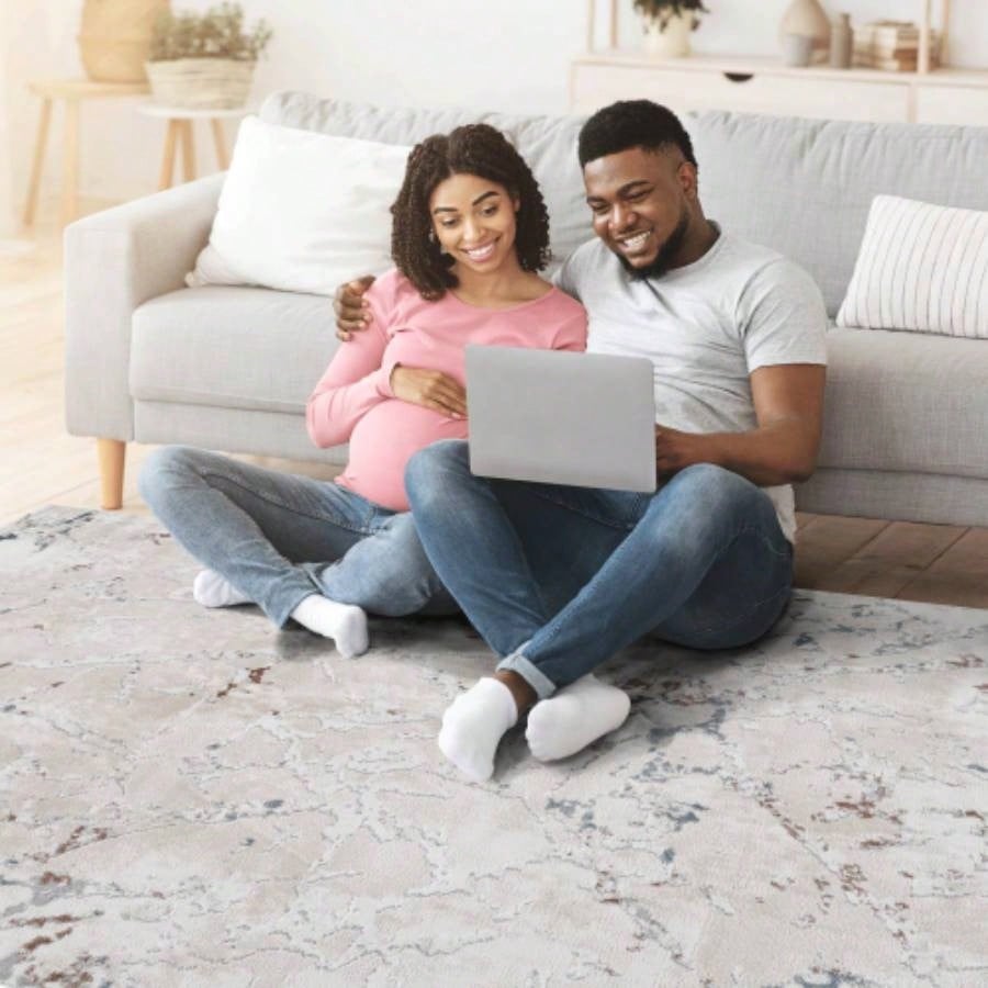 NAAR MARFI 6X9 Multi/ Contemporary Area Rug