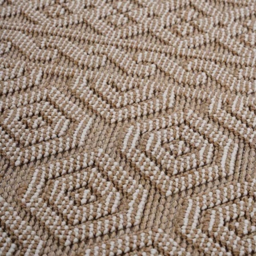 NAAR Guros 5X7 Mocha/ Geometric Indoor/ Outdoor Area Rug