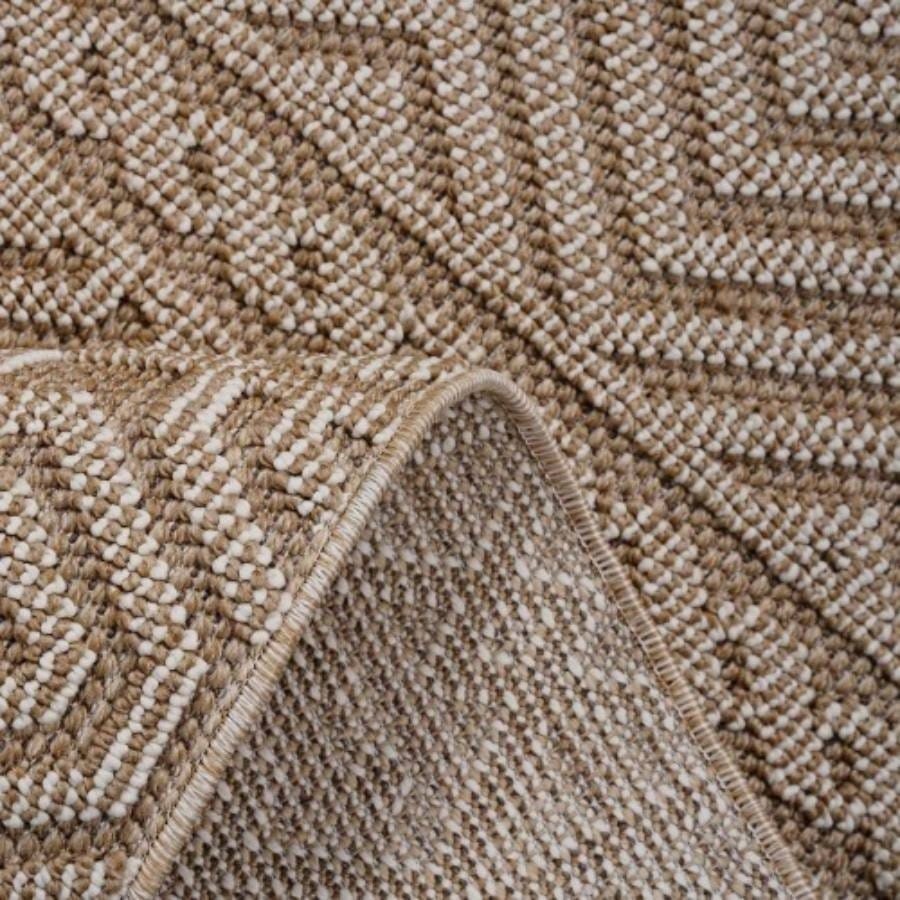 NAAR Guros 5X7 Mocha/ Geometric Indoor/ Outdoor Area Rug