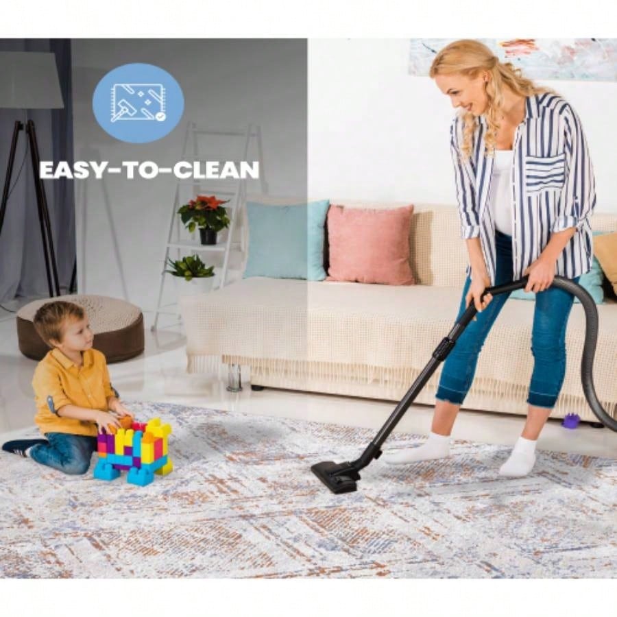 NAAR PAYAS 6X9 Beige/ Geometric Area Rug