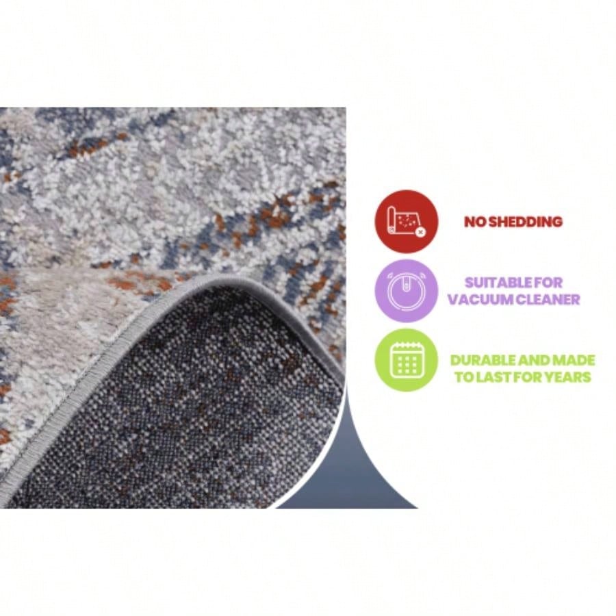 NAAR PAYAS 6X9 Beige/ Geometric Area Rug