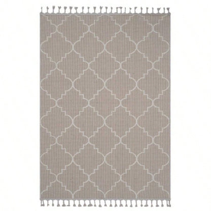 NAAR Guros 6X9 Ivory/ Trellis Indoor/ Outdoor Area Rug