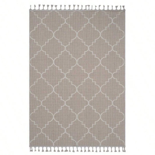 NAAR Guros 6X9 Ivory/ Trellis Indoor/ Outdoor Area Rug