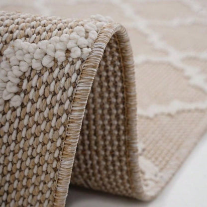NAAR Guros 6X9 Ivory/ Trellis Indoor/ Outdoor Area Rug