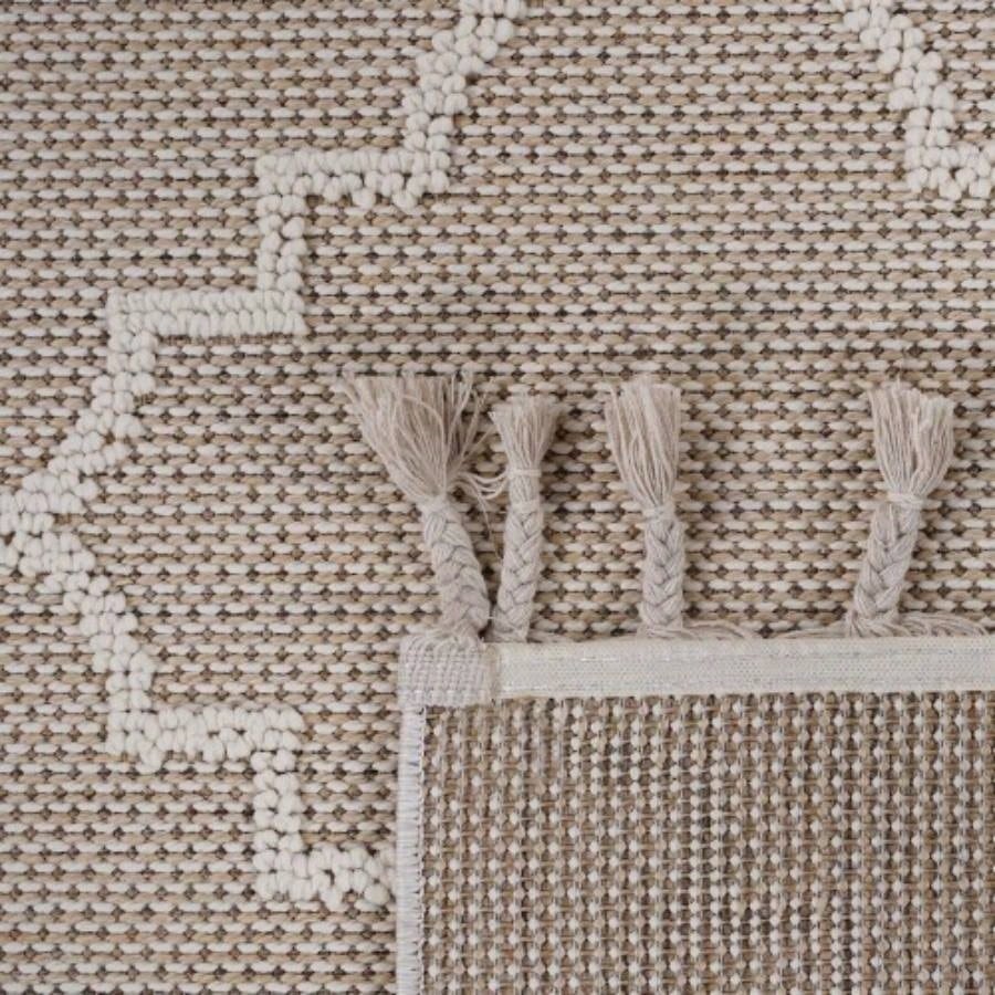 NAAR Guros 6X9 Ivory/ Trellis Indoor/ Outdoor Area Rug