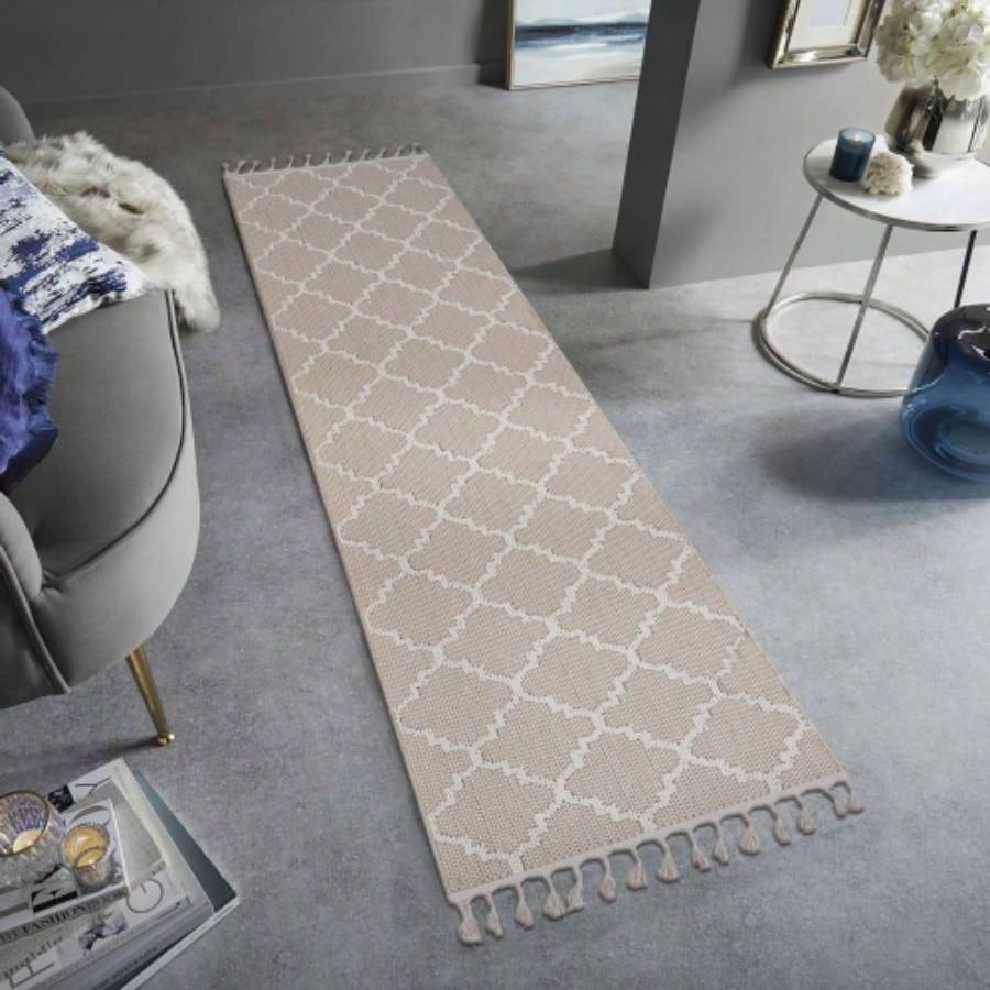 NAAR Guros 6X9 Ivory/ Trellis Indoor/ Outdoor Area Rug