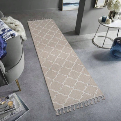 NAAR Guros 6X9 Ivory/ Trellis Indoor/ Outdoor Area Rug