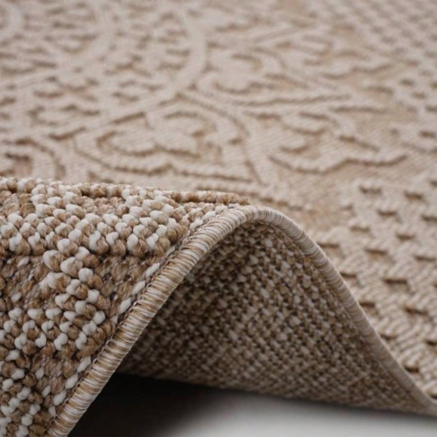 NAAR Guros 6X9 Beige/ Medallion Indoor/ Outdoor Area Rug