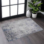 NAAR MARFI 5X7 Silver/ Blue/ Abstract Area Rug