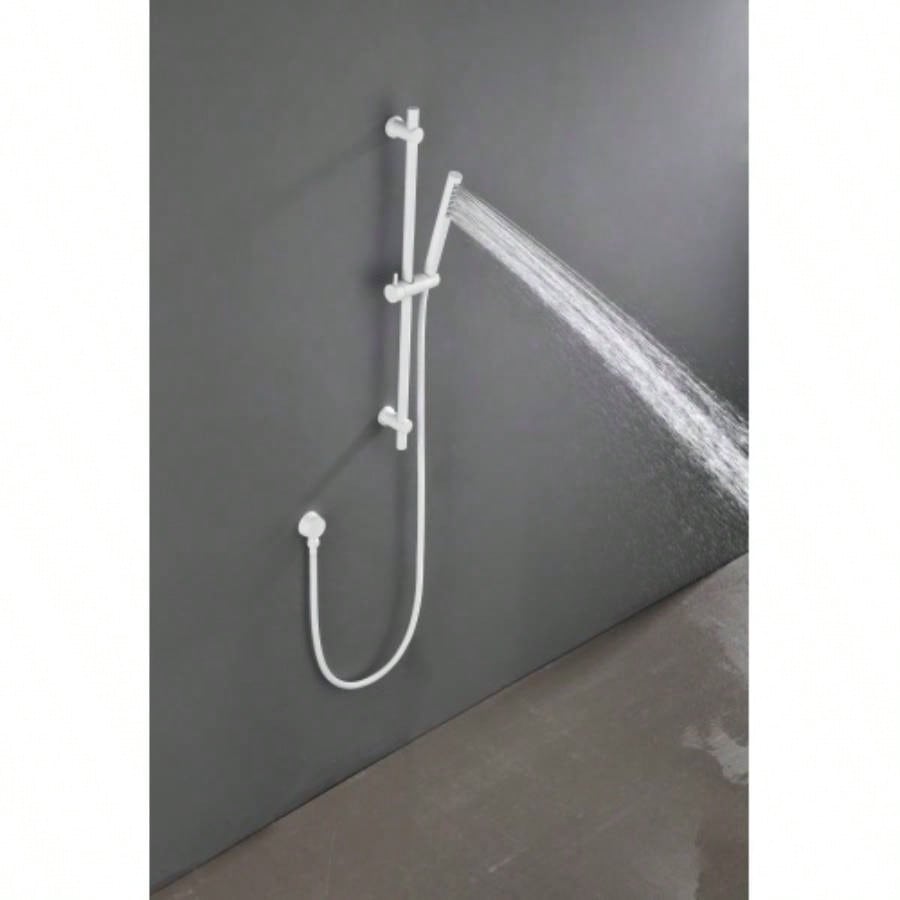 SHOWERS Stainless Steel Slide Bar Grab Rail Includes Handheld Shower and 69 - Inch Hose