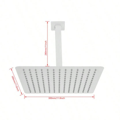 Rain Shower HeadLarge Rainfall Shower Made of 304 Stainless Steel - Your Bathroom Showerhead