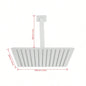 Rain Shower HeadLarge Rainfall Shower Made of 304 Stainless Steel - Your Bathroom Showerhead