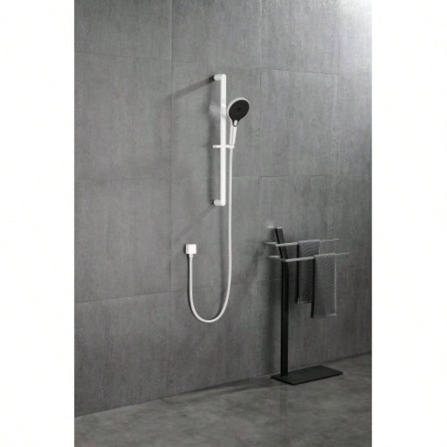 SHOWERS Stainless Steel Slide Bar Grab Rail Includes Handheld Shower and 69 - Inch Hose