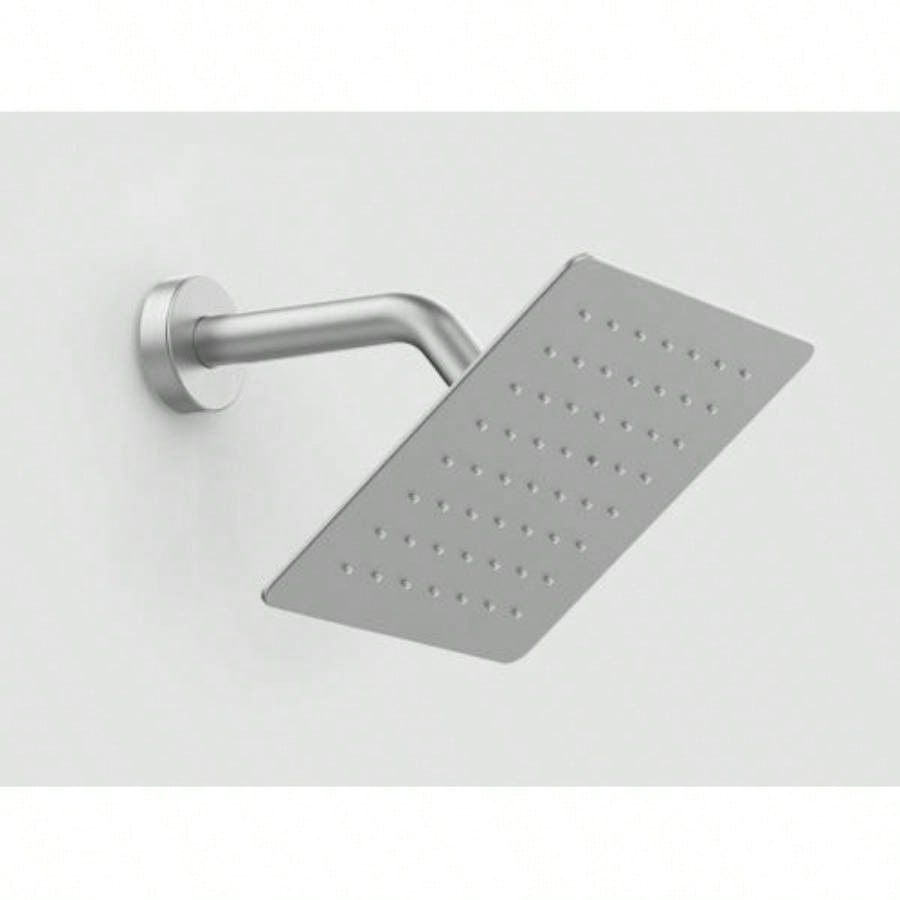 Shower Faucet With Storage Rack 8 - inch Rain Shower Shower decoration kit with single spray shower Shower Faucet Set Complete Brushed Nickel