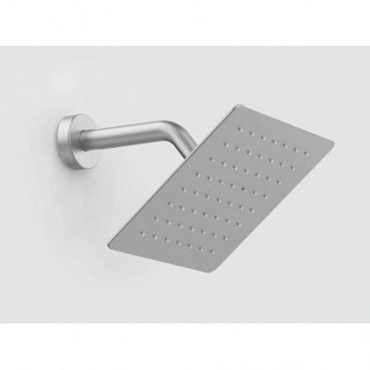 Shower Faucet With Storage Rack 8 - inch Rain Shower Shower decoration kit with single spray shower Shower Faucet Set Complete Brushed Nickel