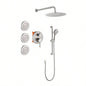 Shower System with Shower, Hand Shower, Slide Bar, Bodysprays, Shower Arm, Hose, Trim, and Lever Handles