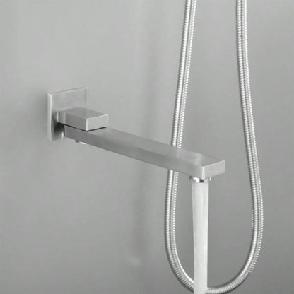 Shower system combo with hand shower, 16 inch shower and tub spout