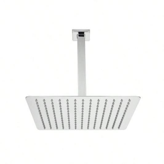 High Pressure Rain Shower, Ultra - Showerhead 304 Stainless Steel Waterfall Shower with Self - Clean Nozzles, Full Body Covering